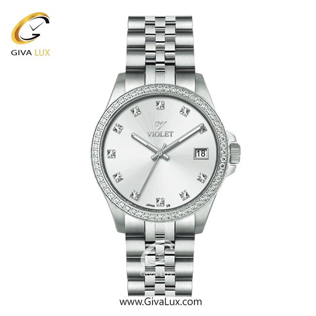 ساعت مچی اورجینال زنانه ویولت VIOLET نقره ای | نقره ای| نقره ای| کد رفرنس 0641 سایز متوسط